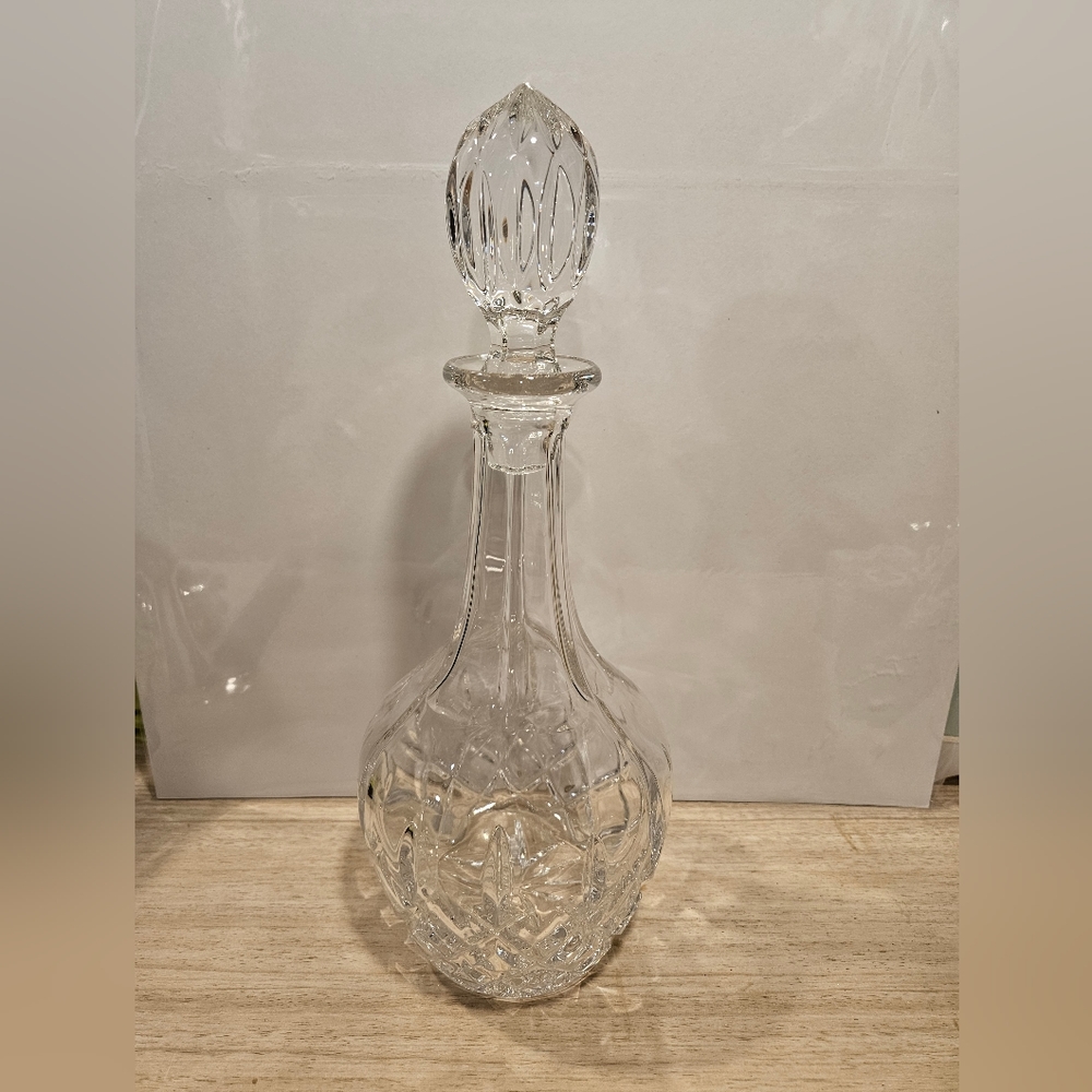 Vintage Gorham West Germany King Edward Lead Cut Crystal Decanter